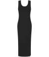 SK114 SF Clothing Ladies Racer Back Midi Dress Black colour image